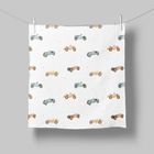 Bocioland, pieluszki muślinowe, niebieskie, 70-70 cm, 3 szt.