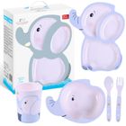 Bocioland, Słoń, zestaw naczyń, 5 elementów