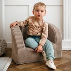 Body chłopięce z długim rękawem, beżowe, Eevi