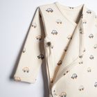 Body chłopięce z długim rękawem, beżowe, Nicol