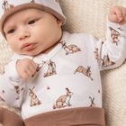 Body chłopięce z długim rękawem, białe, Nicol