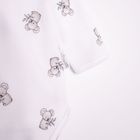 Body chłopięce z długim rękawem, białe, Nicol