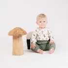 Body chłopięce z długim rękawem, ecru, Nicol