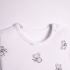 Body chłopięce z krótkim rękawem, białe, Nicol