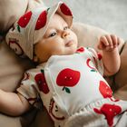 Body chłopięce z krótkim rękawem, ecru, Eevi
