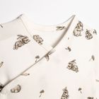 Body dziewczęce z długim rękawem, beżowe, Nicol