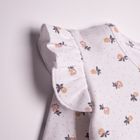 Body dziewczęce z długim rękawem, białe, Nicol