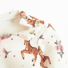 Body dziewczęce z długim rękawem, ecru, Nicol