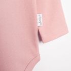 Body dziewczęce z długim rękawem, różowe, Nicol