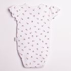 Body dziewczęce z krótkim rękawem, białe, Nicol