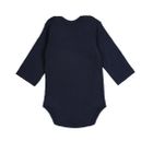 Body niemowlęce z długim rękawem, białe, granatowe, zestaw, 2 szt., Esprit