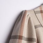 Body sukienka z długim rękawem, beżowe, Nicol