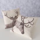 Boltze, dekoracyjna poduszka bawełniana, Stag, 45-45 cm
