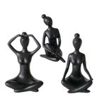 Boltze Home, figurka dekoracyjna Joga, kobieta, 10 cm