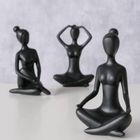 Boltze Home, figurka dekoracyjna Joga, kobieta, 10 cm