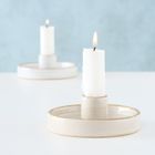 Boltze Home, Marima, okrągły świecznik porcelanowy, 4 cm