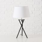 Boltze, Novo, lampa stołowa z metalową podstawą, 48 cm