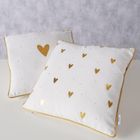 Boltze, poduszka dekoracyjna z metaliczną lamówką, Dilara, 45-45 cm