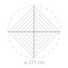 Brabantia, suszarka ogrodowa, Compact 4 ramiona