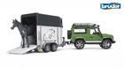 Bruder, Land Rover z przyczepą dla konia i figurką konia