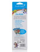 Brush-Baby, Go-Kidz, podróżna szczotka soniczna z naklejkami dla dzieci, niebieska