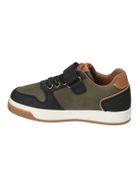 Buty sportowe chłopięcie, khaki, skórzana wkładka, American Club
