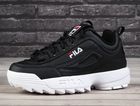 Buty sportowe damskie, czarne, Fila Disruptor