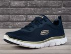 Buty sportowe damskie, granatowe, Skechers Flex Appeal Brilliant View