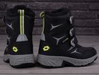 Buty zimowe dziecięce, ocieplane, czarne, Lotto Pincecreek Tex