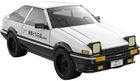 Cada, Toyota AE86-Trueno, Initial-D, pojazd miejski, 1:35, 72 elementy