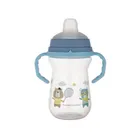 Canpol babies, Bonjour, FirstCup, kubek z silikonowym ustnikiem, niebieski, 250 ml