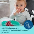 Canpol babies, Miś, talerzyk silikonowy z przyssawką, turkusowy