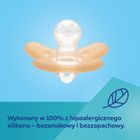 Canpol babies, smoczek silikonowy, symetryczny, orange, 0-6m