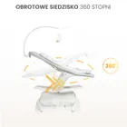 Caretero, elektryczny leżaczek i bujaczek 2w1, graphite