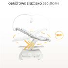 Caretero, Noco, elektryczny leżaczek i bujaczek 2w1, grey