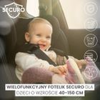 Caretero, Securo i-Size, fotelik samochodowy, burgundy, 40-150 cm