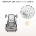 Caretero, Sitron 3w1, krzesełko do karmienia z funkcją huśtawki i chodzika, grey