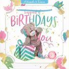 Carte Blanche, karnet holograficzny 3D, miś pakujący prezent