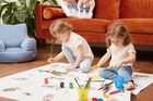 Ceba baby, Giraffe & Friends, Less mess mat, mata ochronna, 120-120 cm