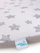 Ceba Baby, Grey Stars, pokrowiec na przewijak miękki, 75-72 cm, 2 szt.