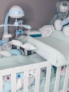 Ceba Baby, Waffle Line, pokrowiec na przewijak, Mist Blue, 50-70 cm