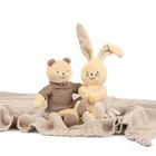 Chicco, My Sweet Dou Dou, Króliczek, makostka z grzechotką, przytulanka