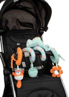 Chicco, My Sweet Dou Dou, zawieszka do wózka, spirala, kameleon