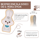 Chicco, My Wood Friends, Zestaw Tata, drewniane figurki króliczków, 2 szt.