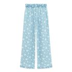 Cienkie jeansy wide z kwiatkami Cool Club