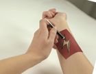 Clementoni, Harry Potter, Magiczne tatuaże, brokat, szablony, pędzelek, zestaw kreatywny