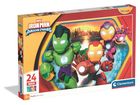 Clementoni, Iron Man i super ekipa, puzzle maxi, 24 elementy