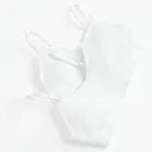 Cool Club, Biustonosz dziewczęcy, prążkowany, biały, mikrofibra, zestaw, 2 szt.