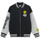 Cool Club, Bluza bejsbolówka chłopięca, rozpinana, czarna, SpongeBob