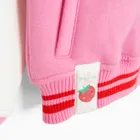 Cool Club, Bluza bejsbolówka dziewczęca, rozpinana, ocieplana, różowa